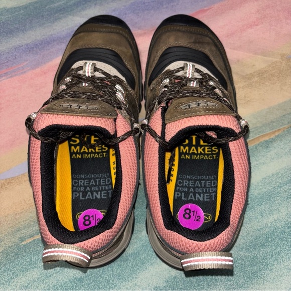 Keen Ridge Flex Hiking Shoes Waterproof Women’s size 8.5 Timberwolf/Brick Dust - Picture 7 of 8